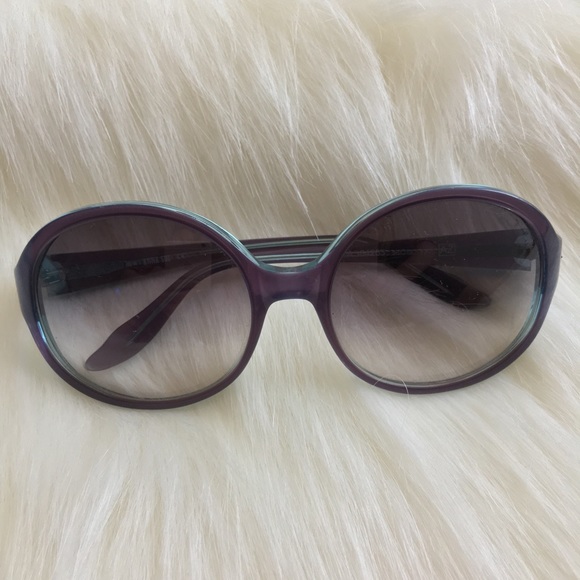 Anna Sui Accessories - — ANNA SUI — Purple Toned Jeweled Round Sunglasses